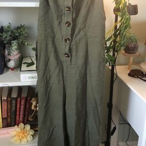 Wild Fable Textured Olive Romper